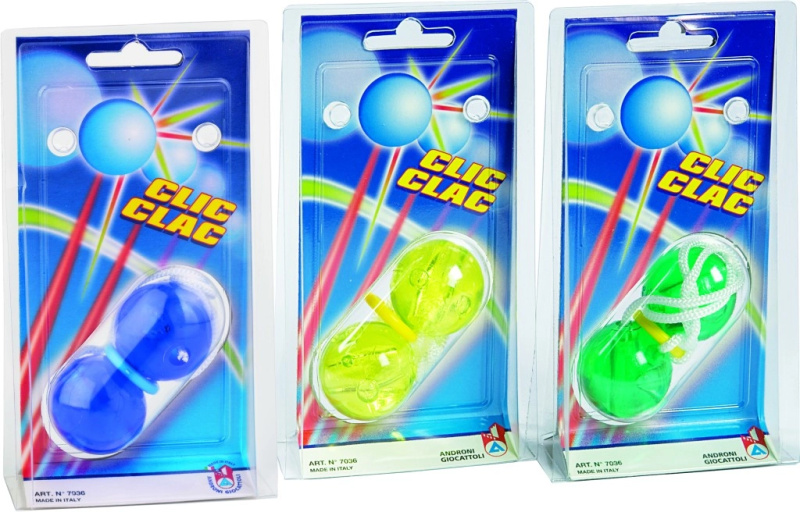 Kuličky na šňůrce klik klak – rytmická hračka