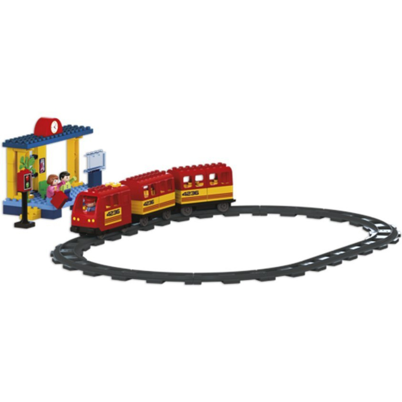 Unico 8615 motorový vláček se zvuky, 68 dílů