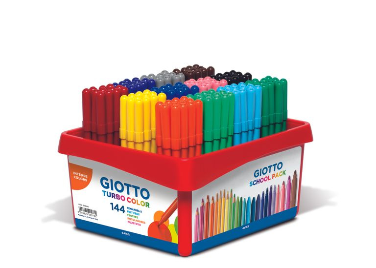 Sada fixů Giotto v plastovém boxu - 144 ks