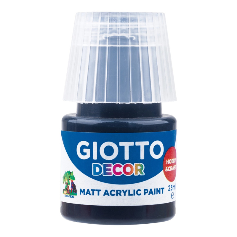 Akrylová barva Giotto Decor matt 25 ml - černá