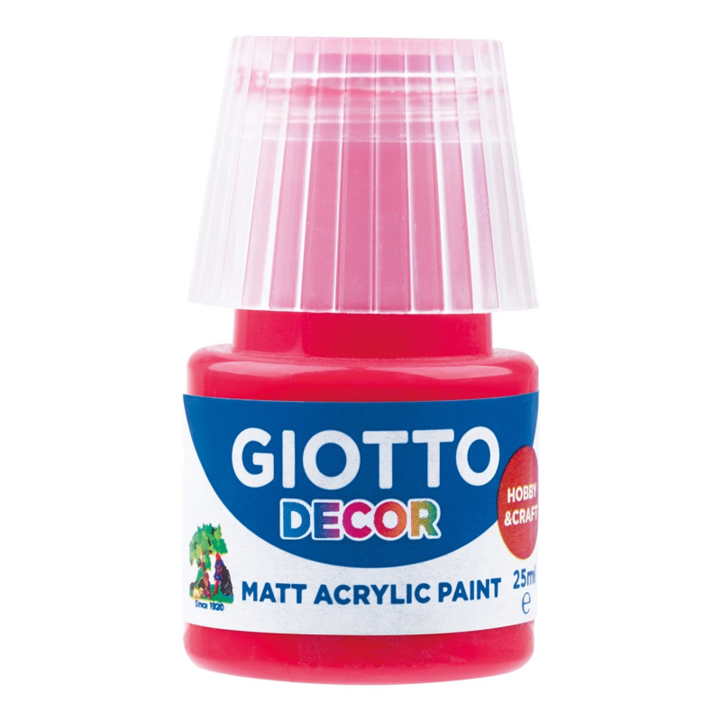 Akrylová barva Giotto Decor matt 25 ml - červená