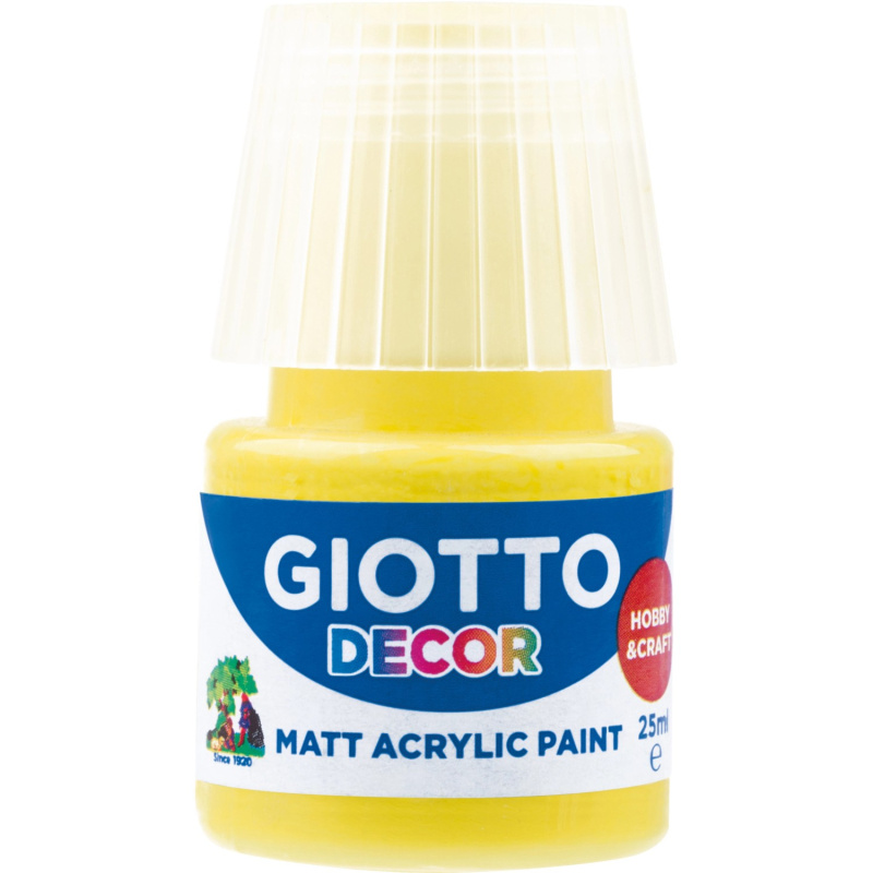 Akrylová barva Giotto Decor matt 25 ml - žlutá