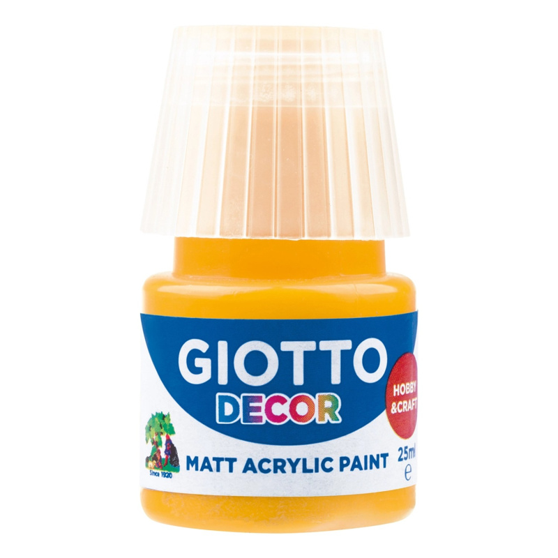 Akrylová barva Giotto Decor matt 25 ml - tmavě žlutá