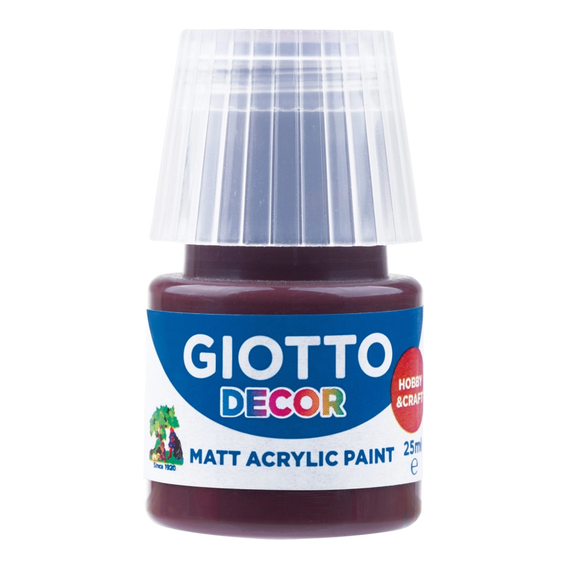Akrylová barva Giotto Decor matt 25 ml - hnědá
