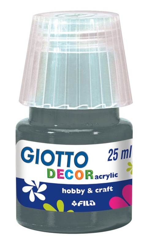 Akrylová barva Giotto Decor matt 25 ml - tmavě šedá