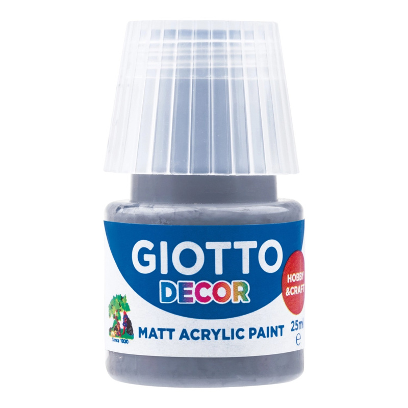 Akrylová barva Giotto Decor matt 25 ml - tmavě šedá