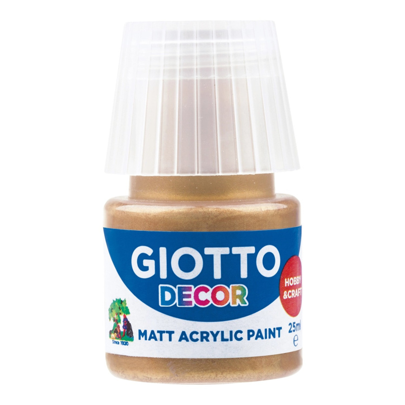 Akrylová barva Giotto Decor matt 25 ml - zlatá