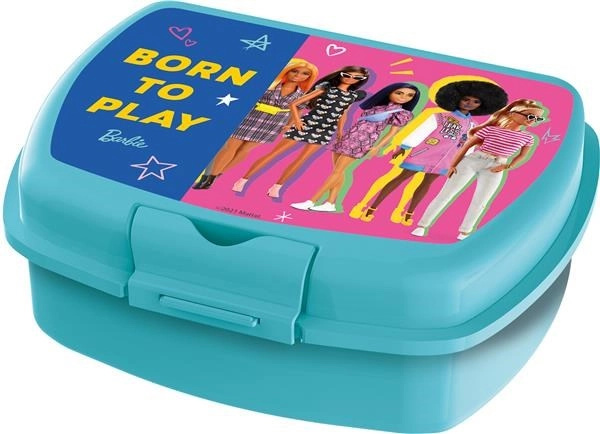 svačinový box barbie tyrkysový