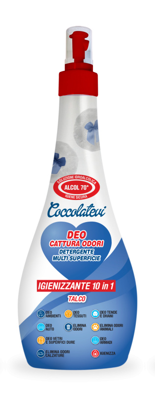 Coccolatevi 10v1 pohlčovač pachů, čistič povrchů (Talco) 300ml