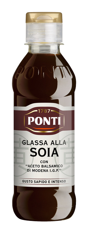 Ponti Balzamikové glazé sojové (Salsa Soia al Aceto Balsamico di Modena) 240g