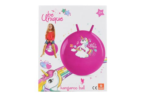 Mondo skákací míč Kangaroo Jednorožec 6601 růžový