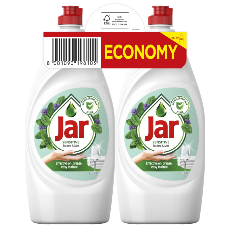 JAR Sensitive Tea Tree & Mint 2 x 900 ml