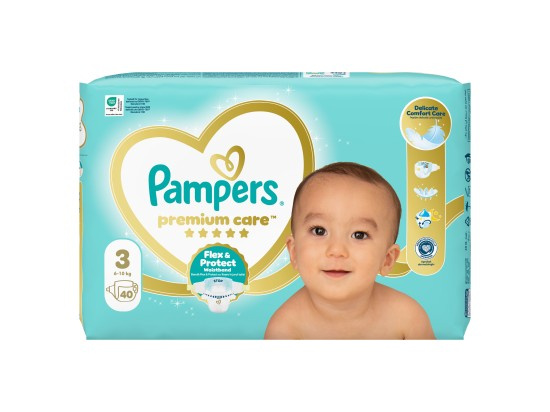 Pampers Premium Care Size 3 jednorázové pleny 6-10 kg 40 ks