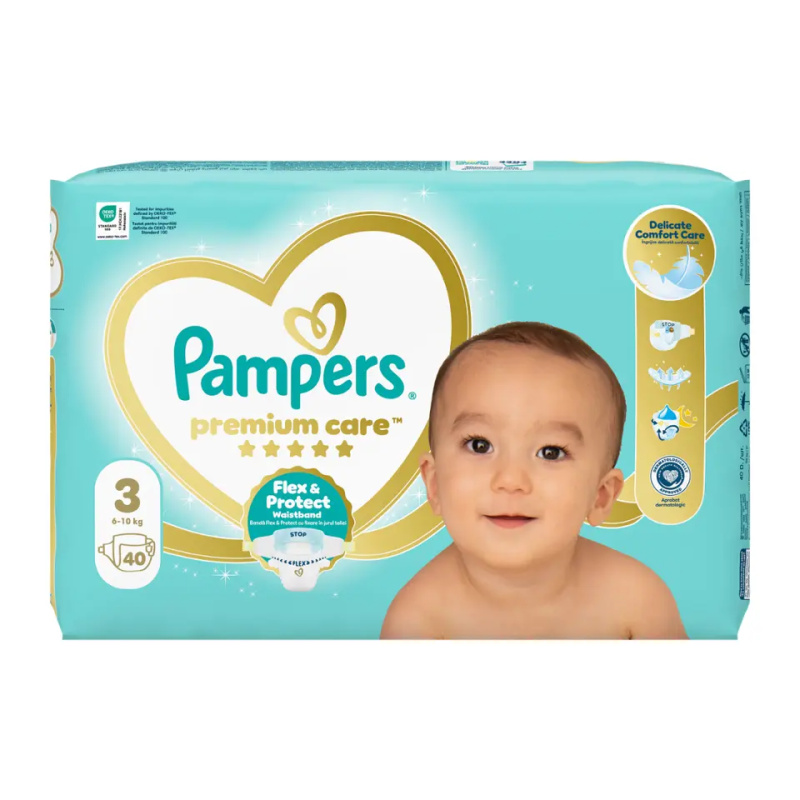 Pampers Premium Care Size 3 jednorázové pleny 6-10 kg 40 ks