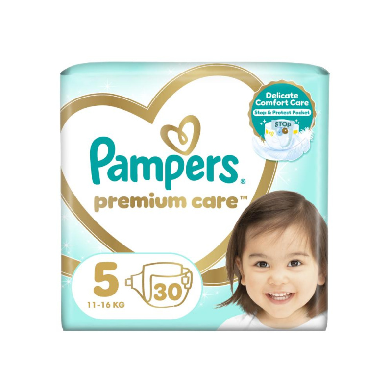 Pampers Premium Care Size 5 jednorázové pleny 11-16 kg 30 ks