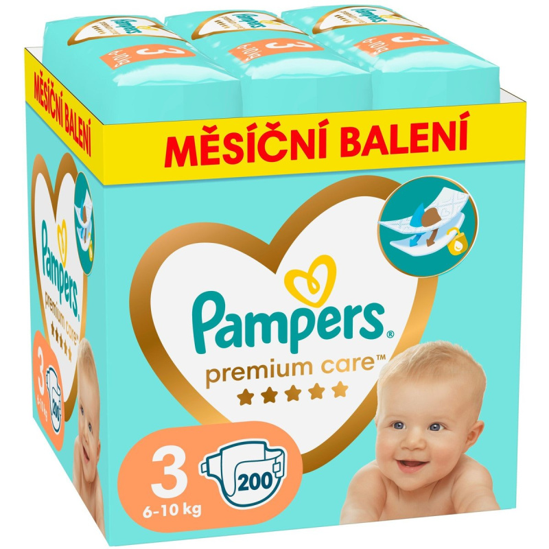 Pampers Premium care jednorázové plenky 3 (6–10 kg)