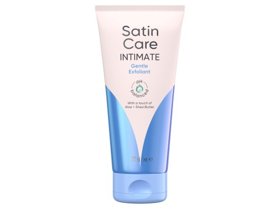 Gillette Satin Care Intimate jemný peeling pro úpravu linie bikin 177 ml