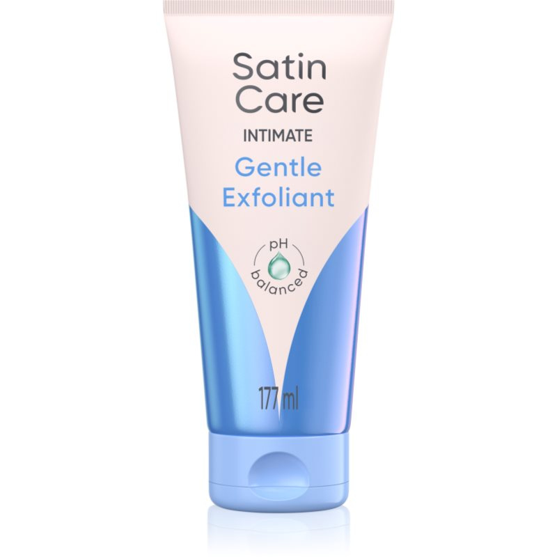 Gillette Satin Care Intimate jemný peeling pro úpravu linie bikin 177 ml