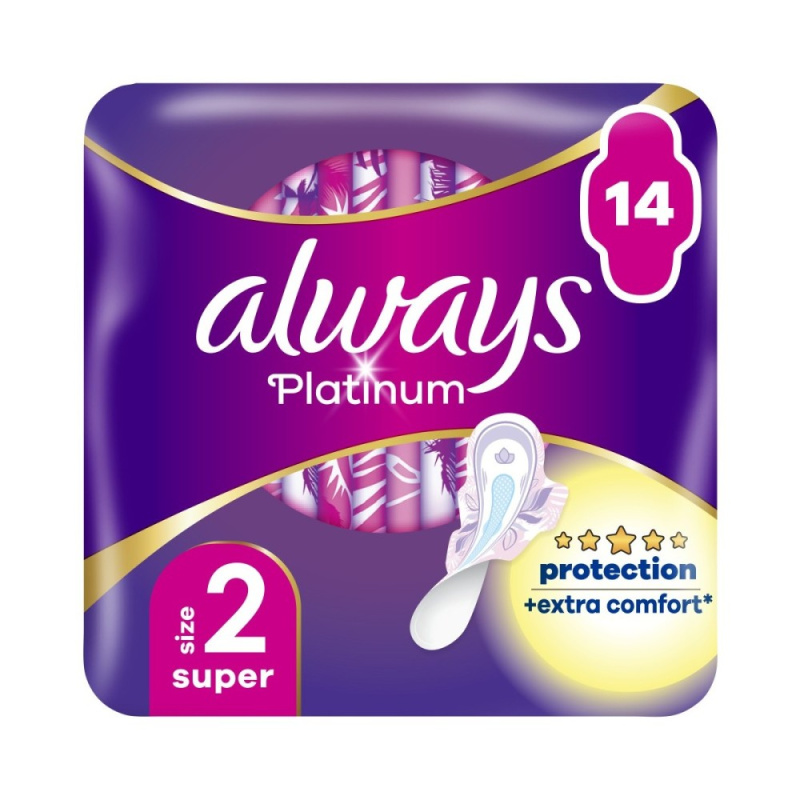 Always Platinum Super Size 2 vložky 14 ks