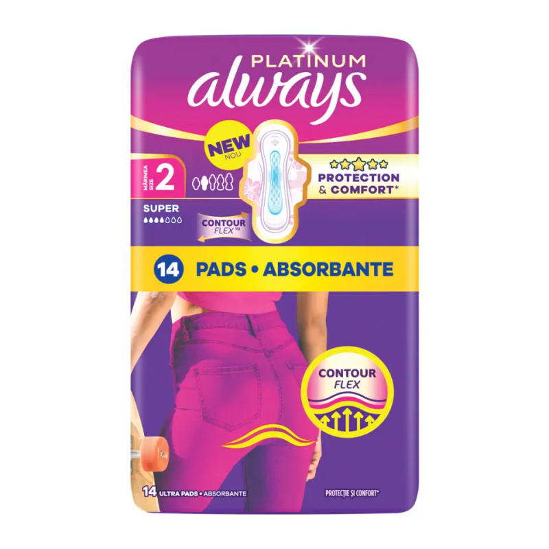 Always Platinum Super Size 2 vložky 14 ks