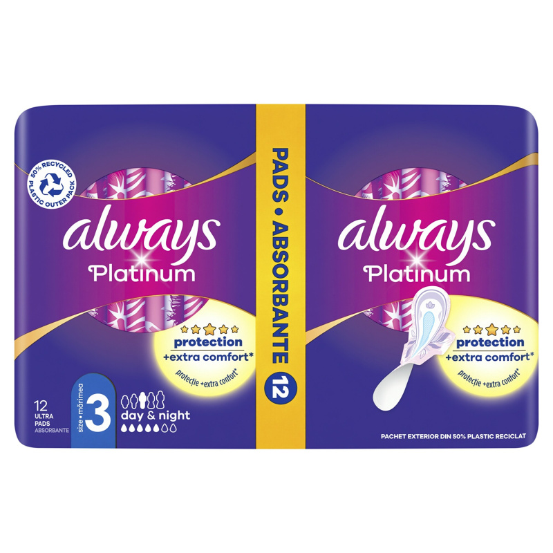 Always Platinum Night Size 3 vložky na noc 12 ks
