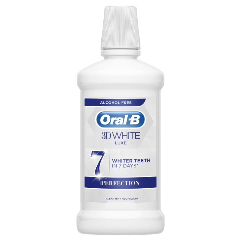 Oral B 3D White Luxe ústní voda s bělicím účinkem 500 ml