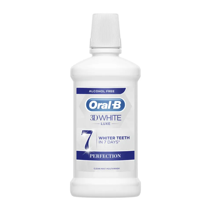 Oral B 3D White Luxe ústní voda s bělicím účinkem 500 ml