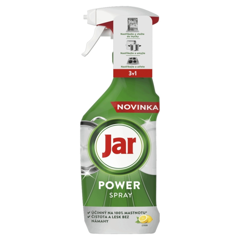 Jar Power Spray 3v1 - odmašťovač nádobí - citron, 500 ml