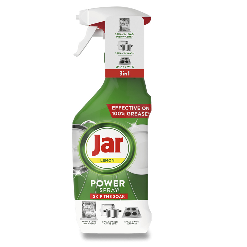 Jar Power Spray 3v1 - odmašťovač nádobí - citron, 500 ml
