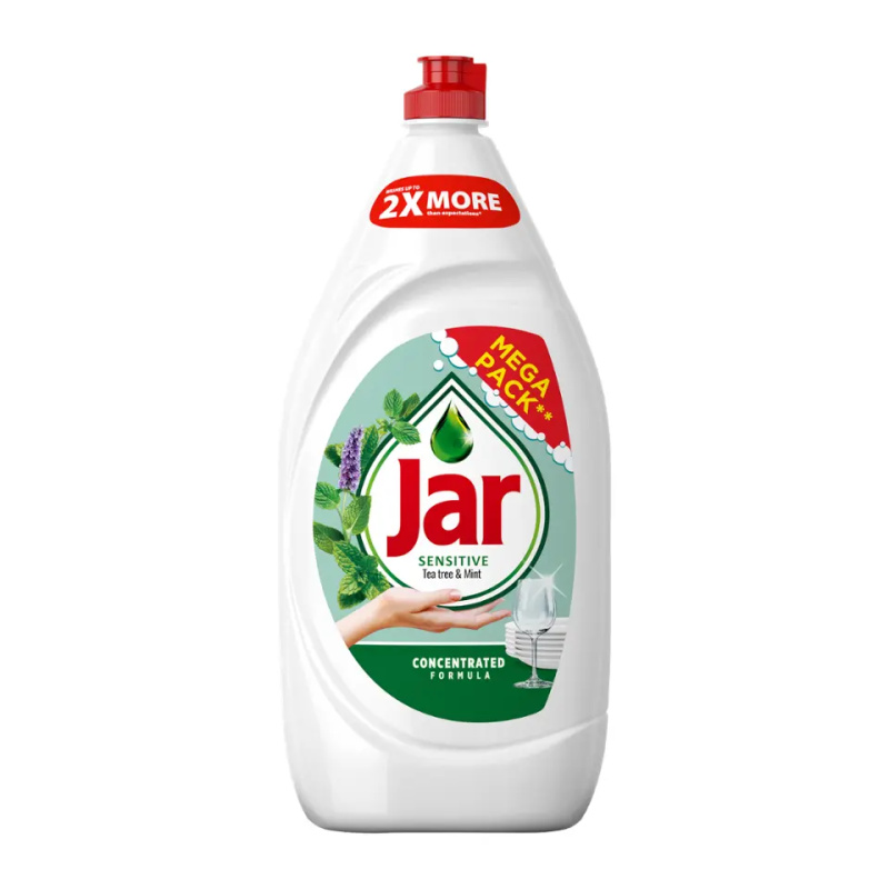 Jar Sensitive Tekutý prostředek na nádobí Tea Tree & Mint 1350 ml