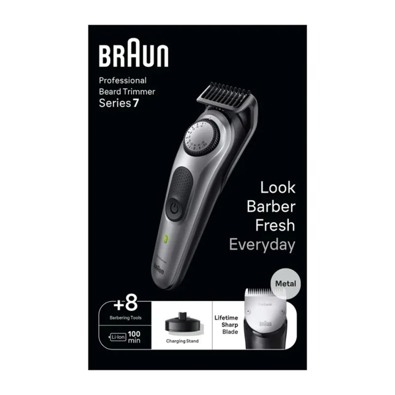 Braun Series 7 BT7420 zastřihovač vousů + holičské nástroje