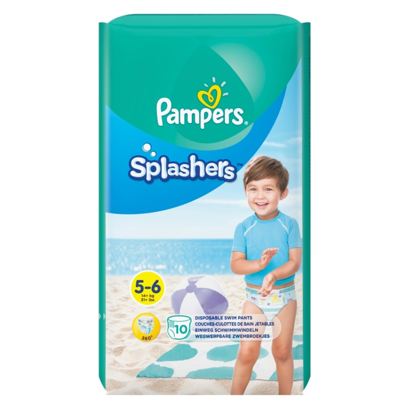Pampers Splashers 5-6 plenky do vody 14+ kg 10 ks