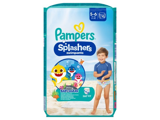 Pampers Splashers 5-6 plenky do vody 14+ kg 10 ks