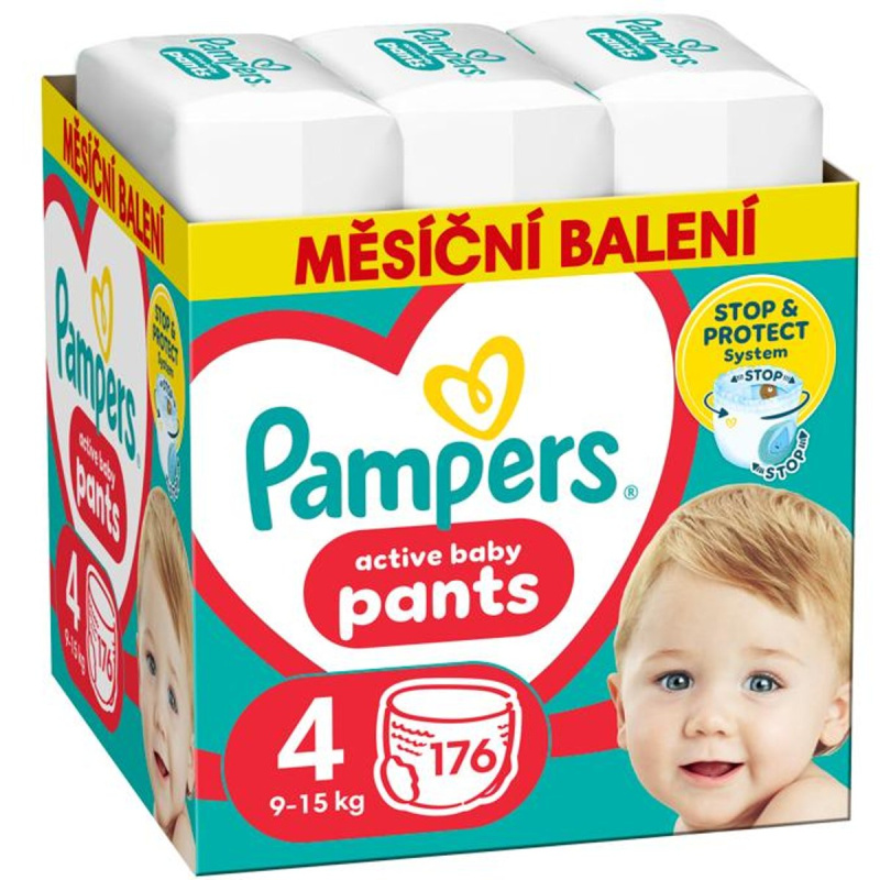 Pampers Pants plenkové kalhotky 4 (9–15 kg)