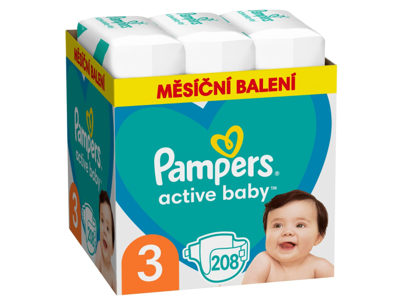 Pampers Active baby jednorázové plenky 3 (6–10 kg)