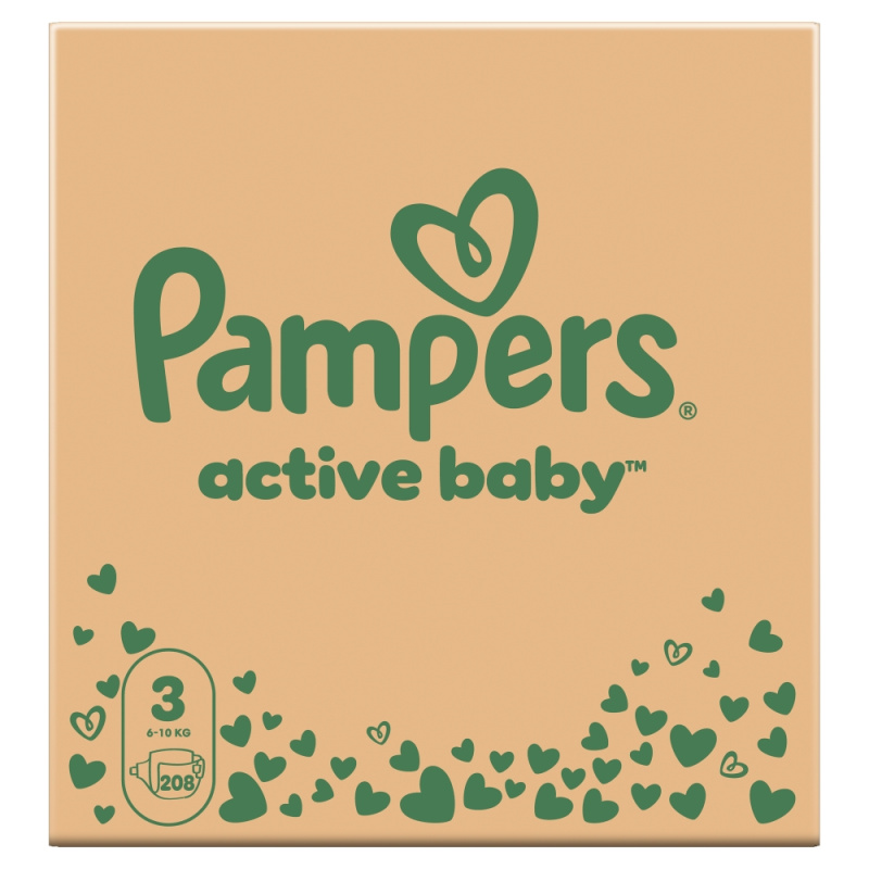 Pampers Active baby jednorázové plenky 3 (6–10 kg)