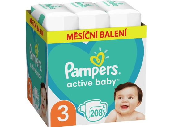 Pampers Active baby jednorázové plenky 3 (6–10 kg)