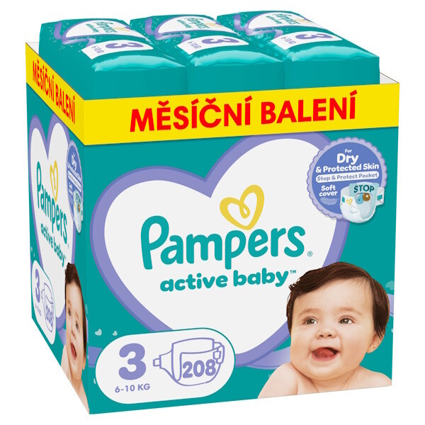 Pampers Active baby jednorázové plenky 3 (6–10 kg)