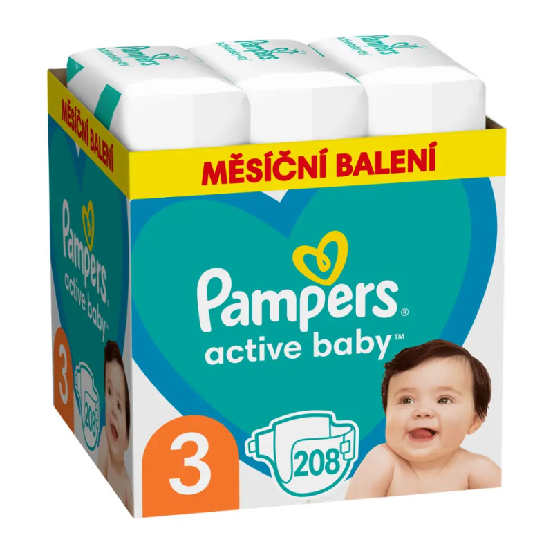 Pampers Active baby jednorázové plenky 3 (6–10 kg)