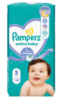 Pampers Active VPM S3 (54ks/kra)6-10kg