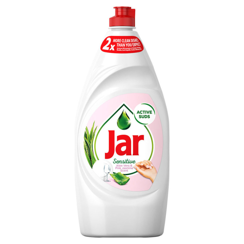 Jar Sensitive - prostředek na mytí nádobí - Aloe & Pink Jasmine, 900 ml