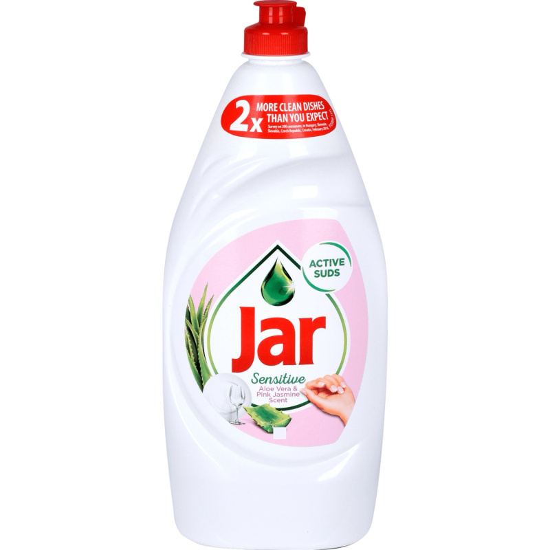 Jar Sensitive - prostředek na mytí nádobí - Aloe & Pink Jasmine, 900 ml