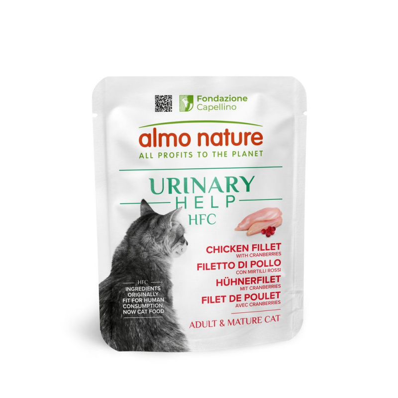 Almo Nature HFC Urinary Help - kuřecí filety s brusinkami 50g