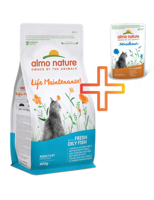 Almo Nature cat Maintenance ryby 400g