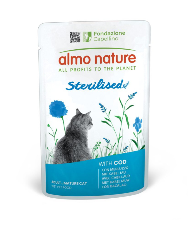 Almo Nature Daily Menu Functional cat kaps. Sterilised treska 70g