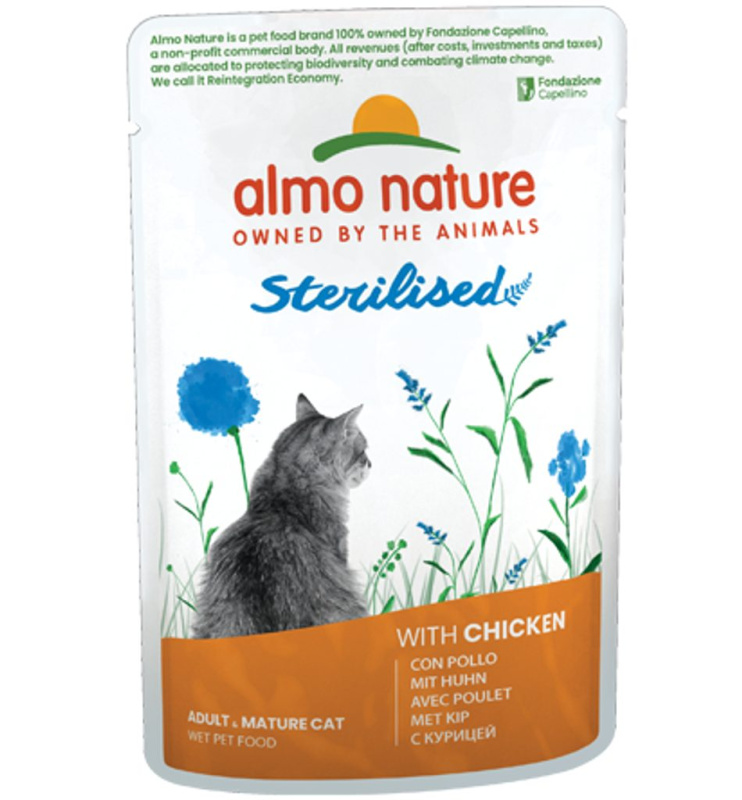 Almo Nature Daily Menu Functional cat kaps. Sterilised kuře 70g
