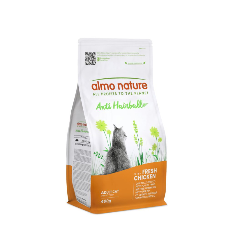Almo Nature cat Anti-Hairball kuře 400g