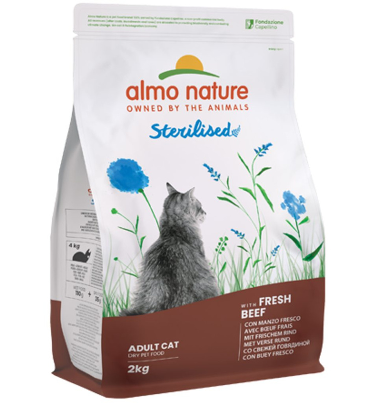 Almo Nature cat Sterilised hovězí 2kg