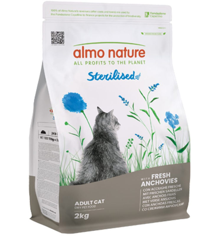 Almo Nature cat Sterilised ančovičky 2kg