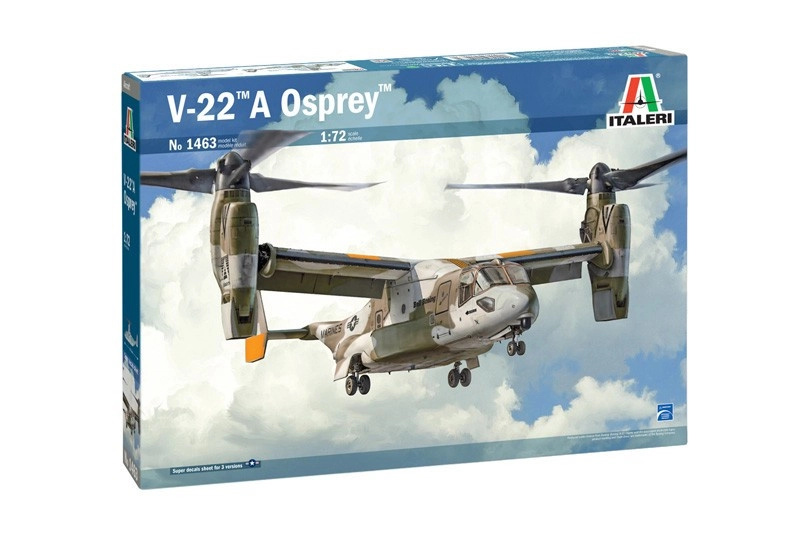 Italeri V-22A Osprey Model Kit vrtulník 1463 1:72